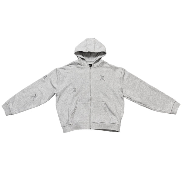 ZIP HOODIE GEMINI GREY
