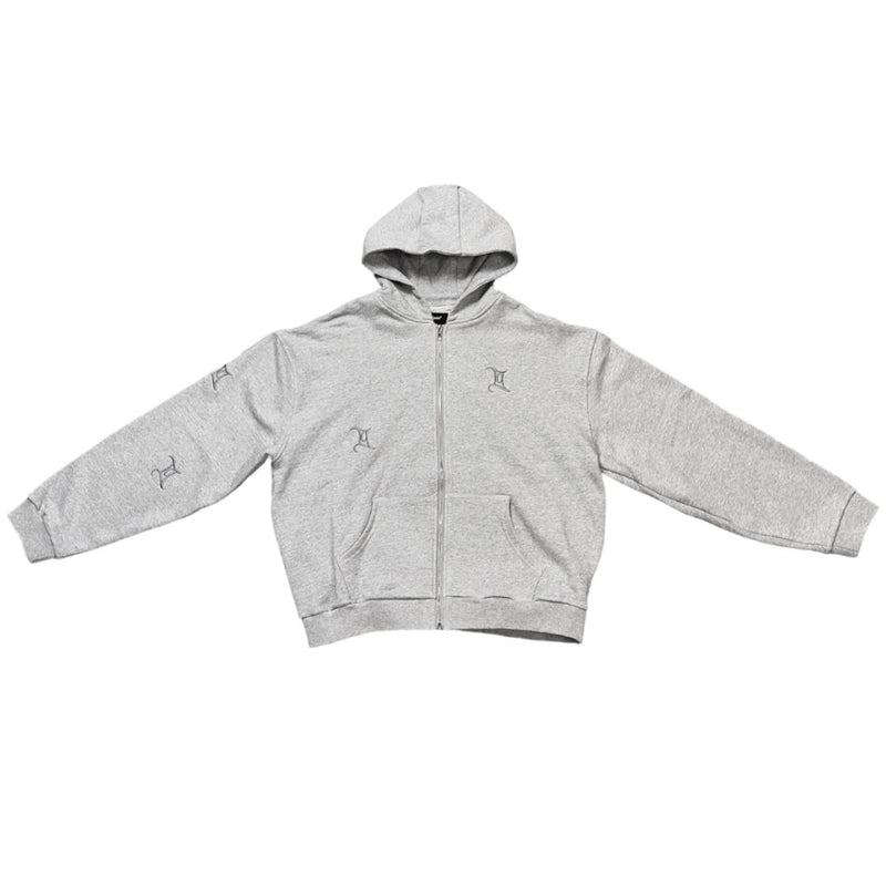 ZIP HOODIE GEMINI GREY