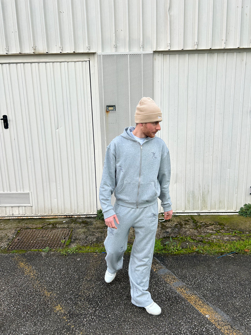 ZIP HOODIE GEMINI GREY